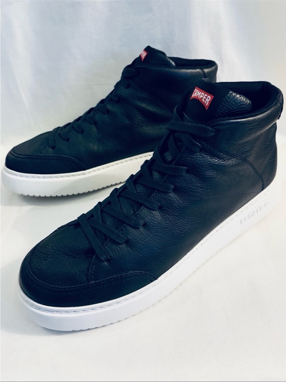 CAMPER RUNNER K21 Black Leather High Top Sneakers